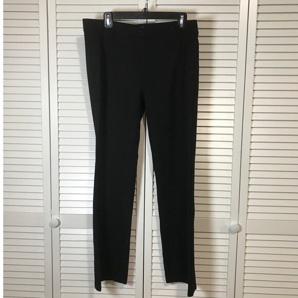 Betabrand Black High-Rise Elastic Waistband Wide Leg Stretch Pants XL - Picture 1 of 6